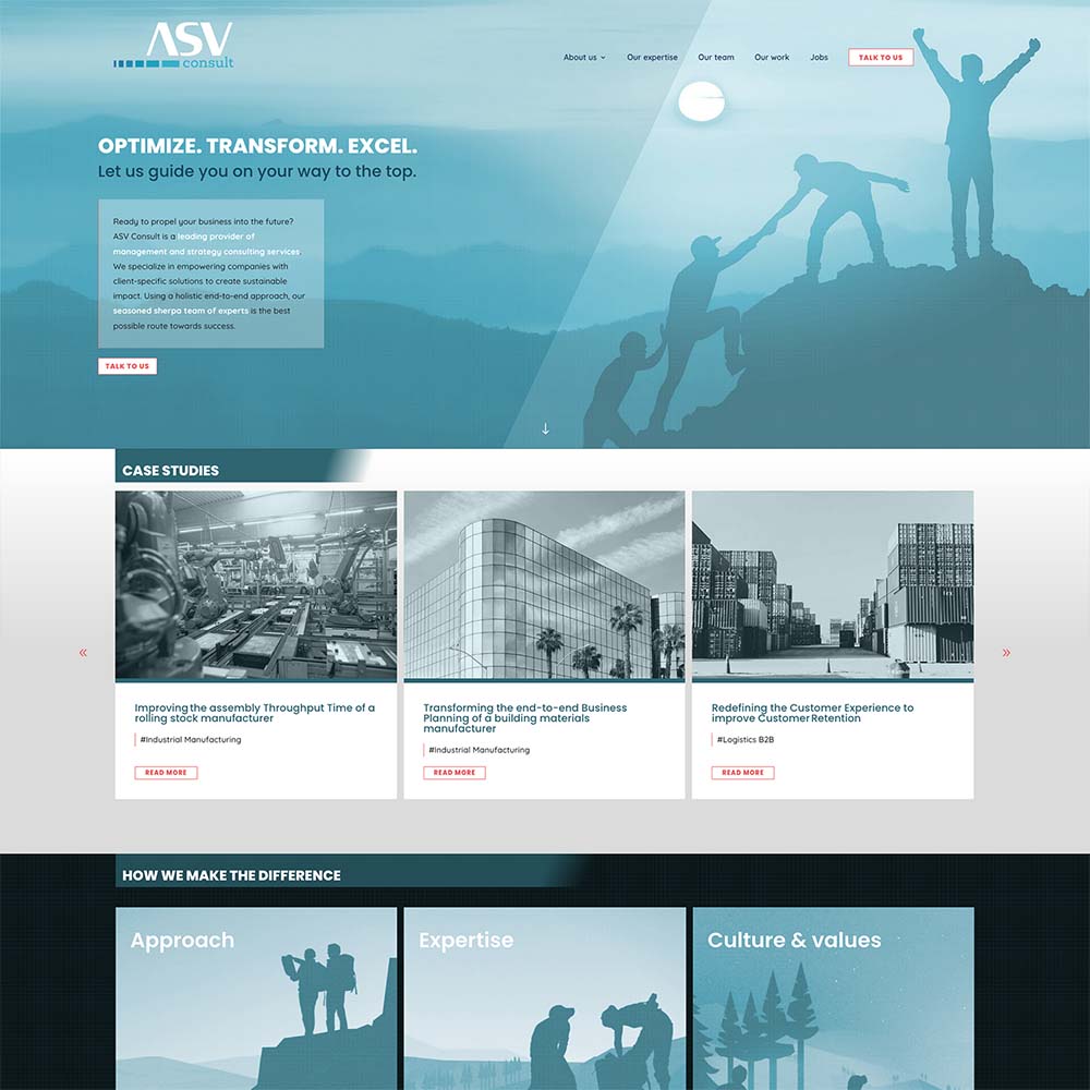 webdesign voor ASV consult uit Mechelen